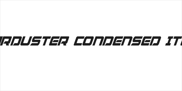 Starduster Condensed Italic Logo