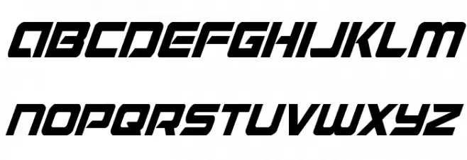 Starduster Condensed Italic 字体 小写
