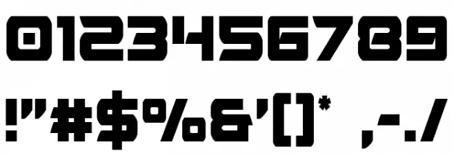 Starduster Condensed Font OTHER CHARS