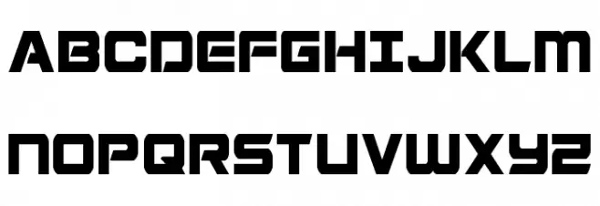 Starduster Condensed फ़ॉन्ट अपरकेस