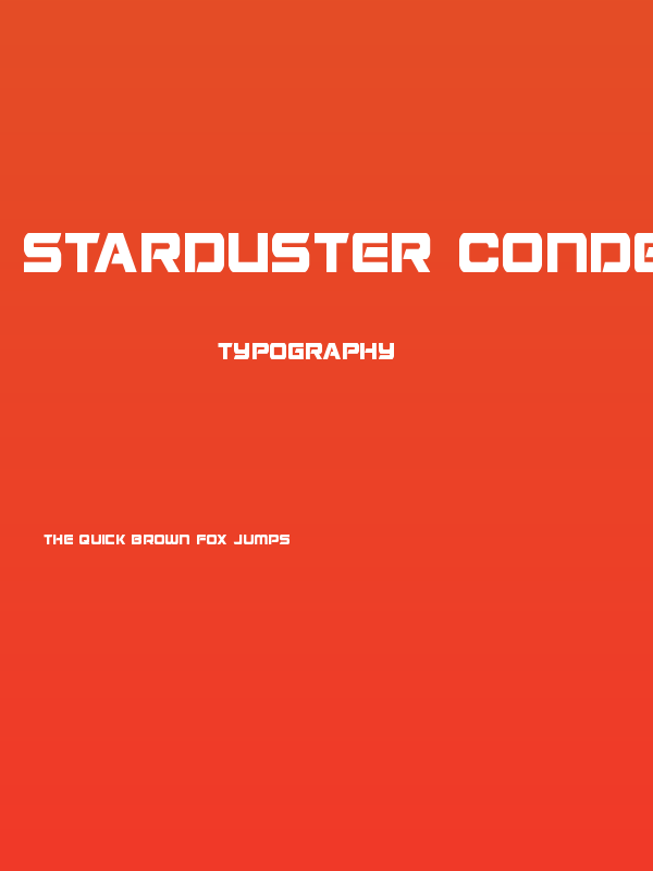 Starduster Condensed Poster