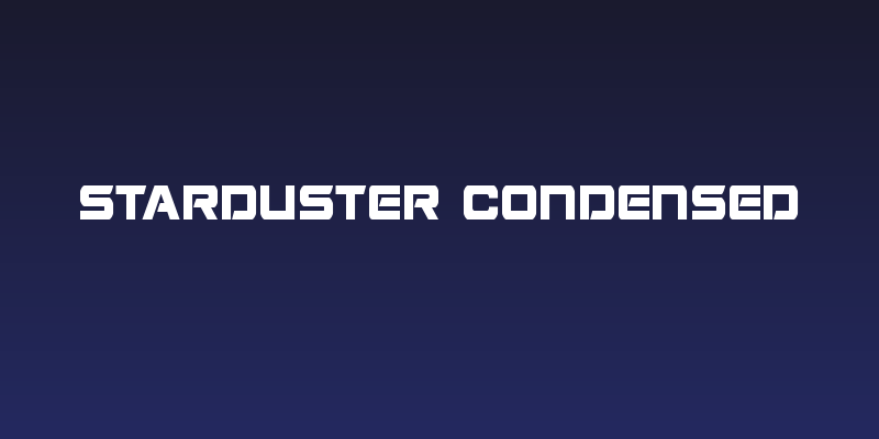 Starduster Condensed Social Header