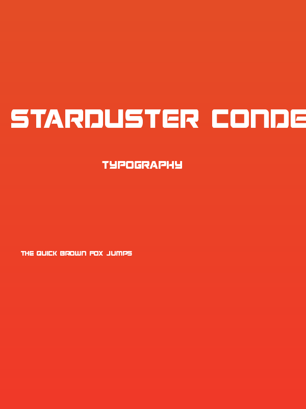 Starduster Condensed Poster