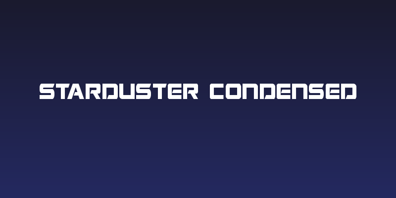 Starduster Condensed Social Header