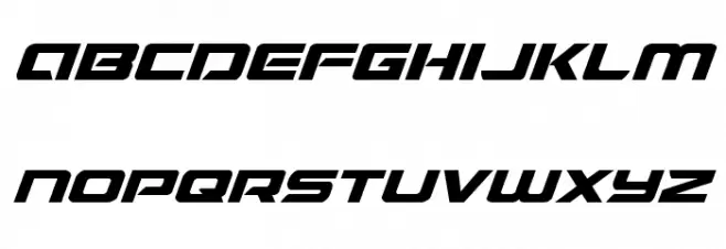 Starduster Expanded Italic Schriftart Kleinbuchstaben