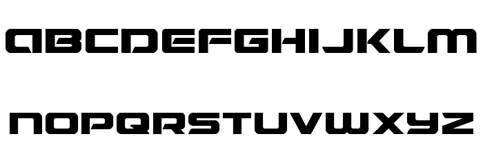 Starduster Expanded Font LOWERCASE
