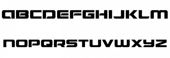 Starduster Expanded Schriftart Kleinbuchstaben