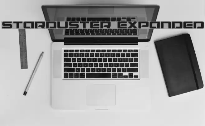 Starduster Expanded Font examples