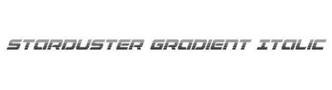 Starduster Gradient Italic  免费字体下载