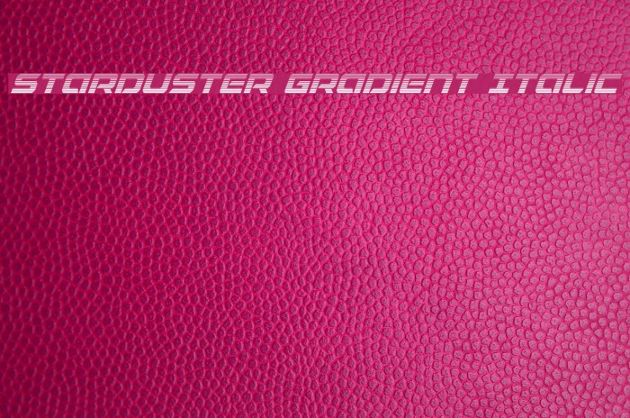 Starduster Gradient Italic Font examples
