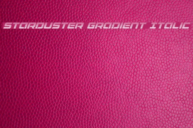 Starduster Gradient Italic Example 3