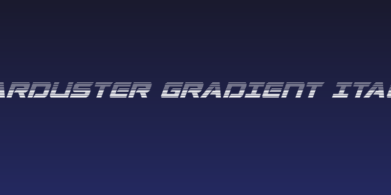 Starduster Gradient Italic Social Header