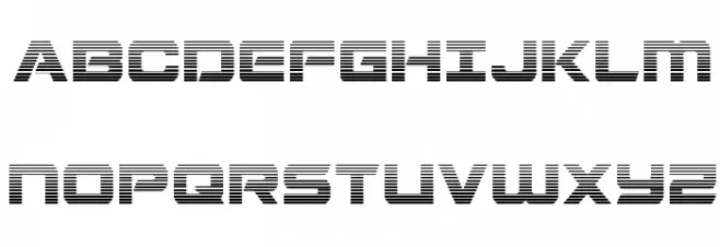 Starduster Gradient Schriftart Groß