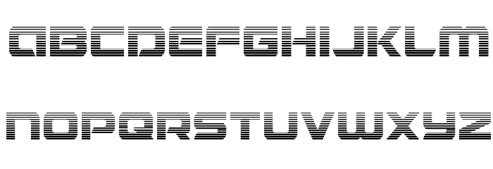 Starduster Gradient Font LOWERCASE