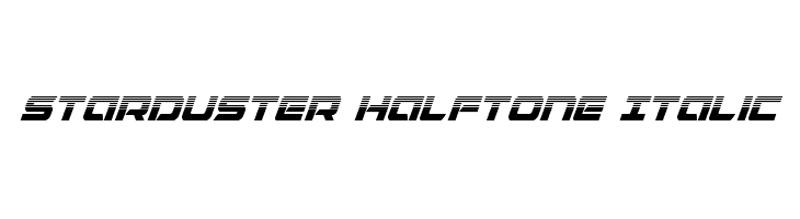 Starduster Halftone Italic  Скачать бесплатные шрифты