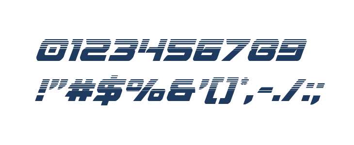 Starduster Halftone Italic Other Characters