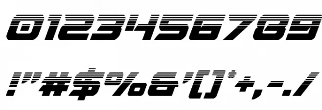 Starduster Halftone Italic Font OTHER CHARS