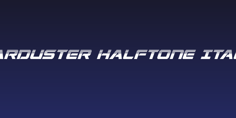 Starduster Halftone Italic Social Header