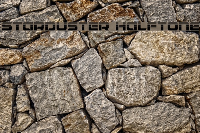 Starduster Halftone Font examples