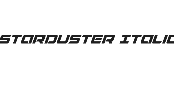 Starduster Italic Logo