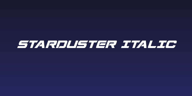 Starduster Italic Social Header