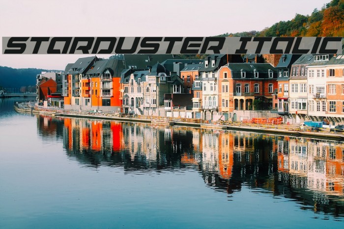 Starduster Italic Font examples