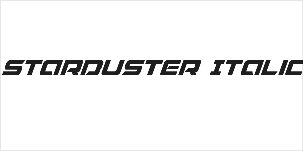 Starduster Italic Logo