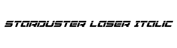 Starduster Laser Italic  フリーフォントのダウンロード
