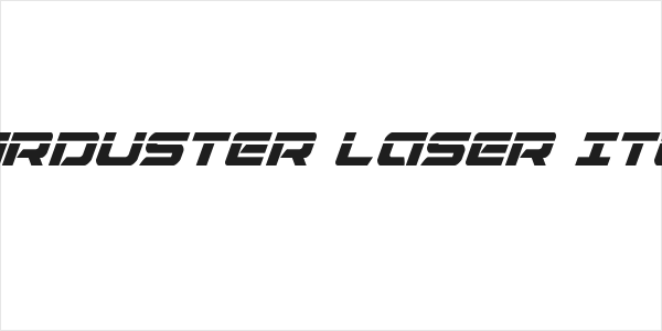Starduster Laser Italic Logo