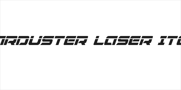 Starduster Laser Italic Logo