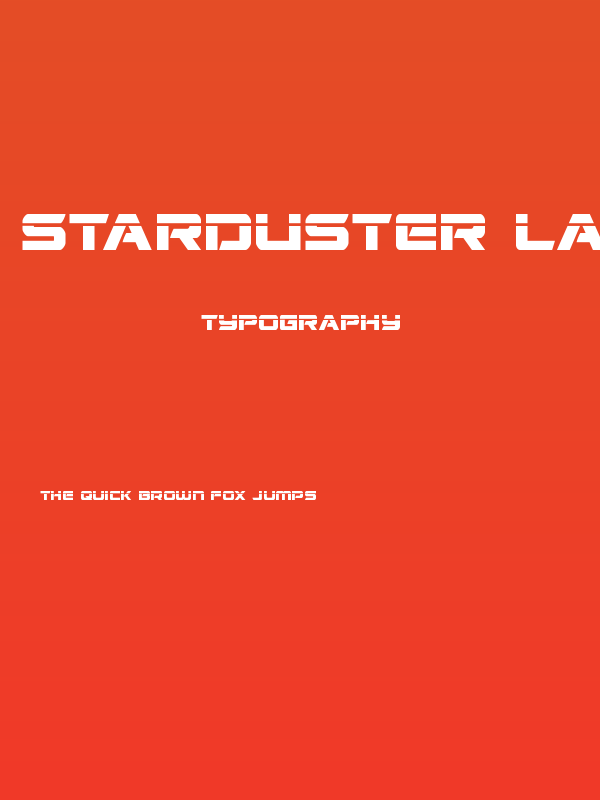 Starduster Laser Poster