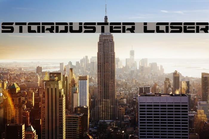 Starduster Laser Example 1