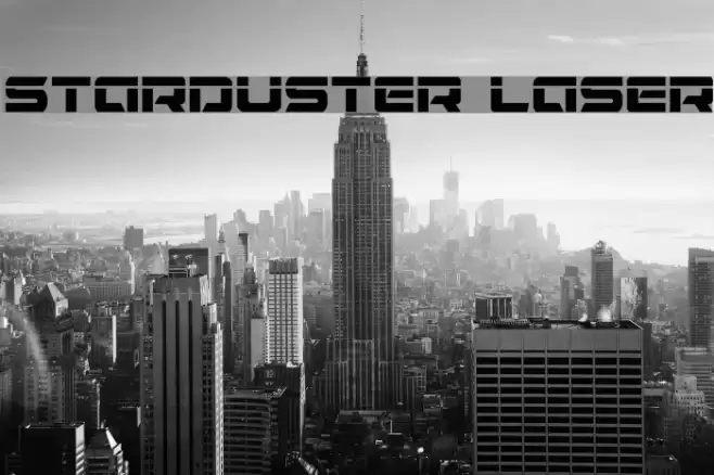 Starduster Laser Font examples