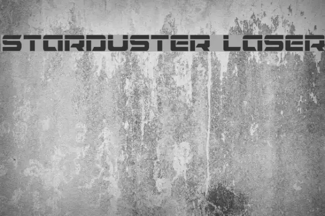 Starduster Laser Font examples
