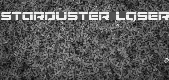 Starduster Laser Font examples