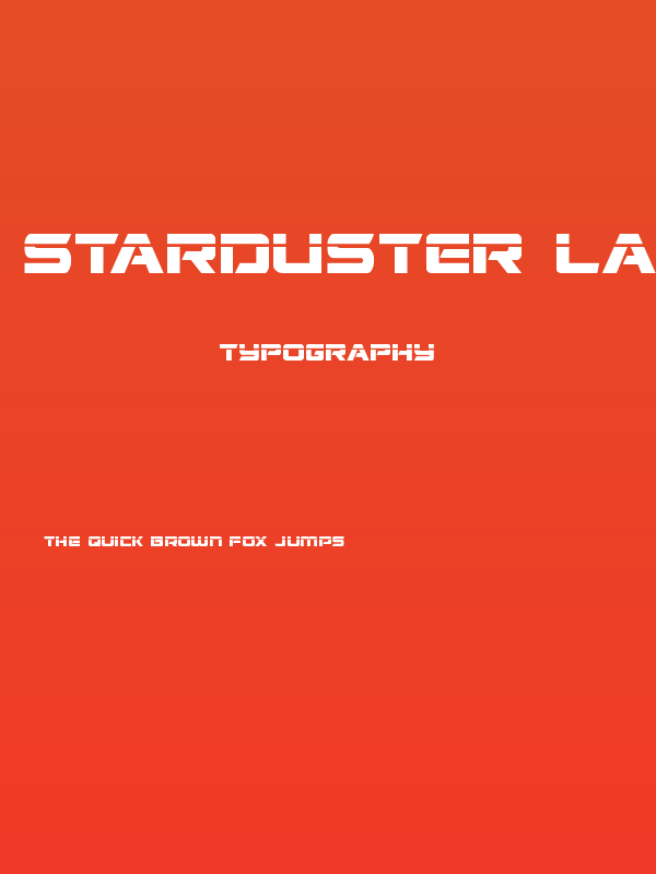 Starduster Laser Poster