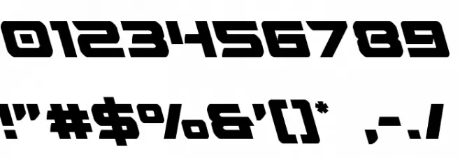 Starduster Leftalic Font OTHER CHARS