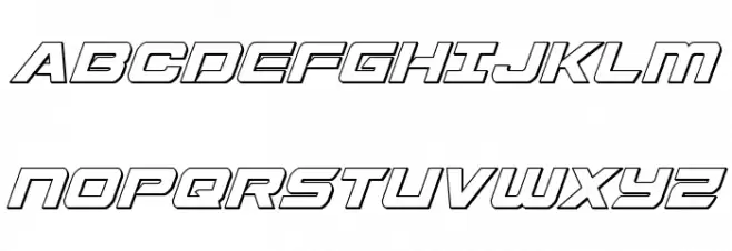 Starduster Outline Italic 字体 大写