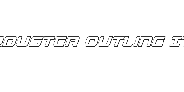 Starduster Outline Italic Logo
