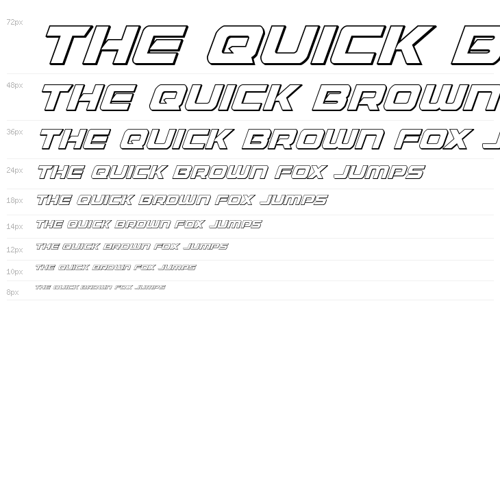 Starduster Outline Italic Waterfall