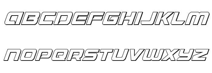 Starduster Outline Italic Font LOWERCASE