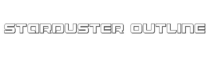 Starduster Outline  नि: शुल्क फ़ॉन्ट्स डाउनलोड