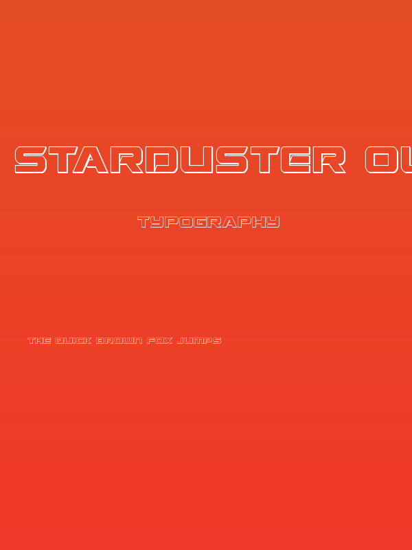 Starduster Outline Poster