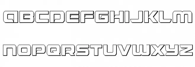 Starduster Outline फ़ॉन्ट लोअरकेस