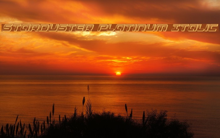 Starduster Platinum Italic Example 3