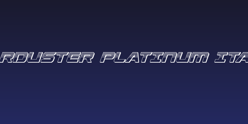 Starduster Platinum Italic Social Header