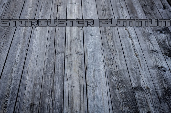 Starduster Platinum Font examples