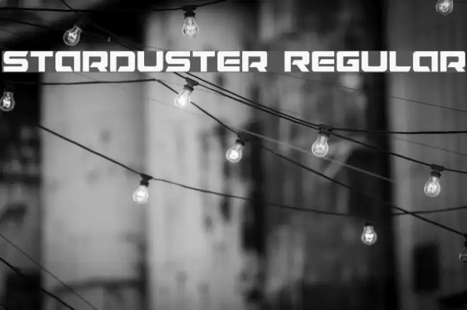 Starduster Regular Font examples