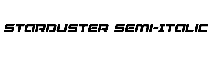 Starduster Semi-Italic Fonte