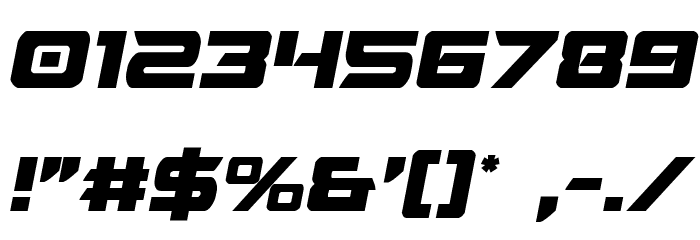 Starduster Semi-Italic Font OTHER CHARS